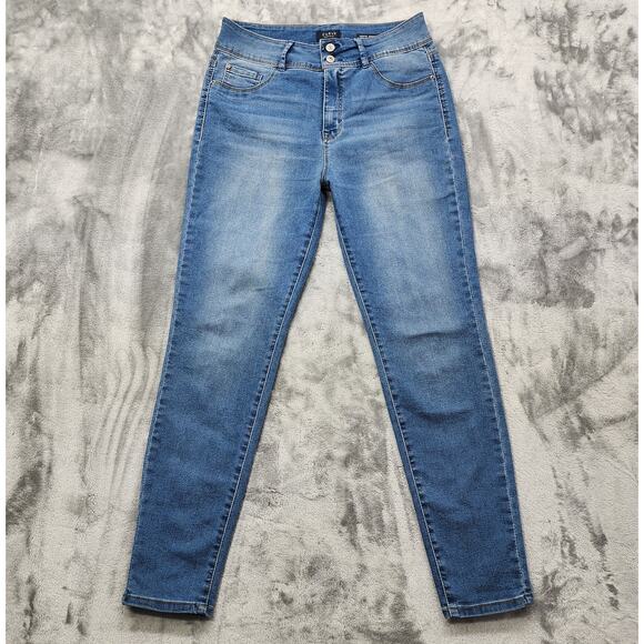 Curve Appeal Jeans Women 12/31 Blue Creator High Rise Skinny Leg Stretch Denim - Picture 1 of 13